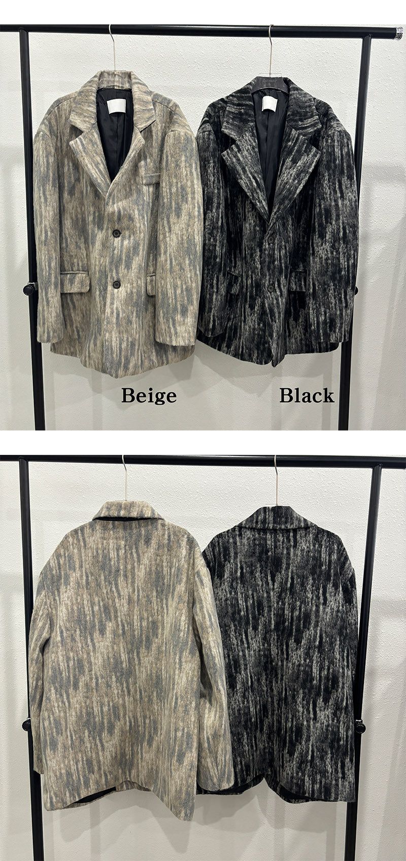 [F/W] Scratch mohair daddy fit jacket(2color)