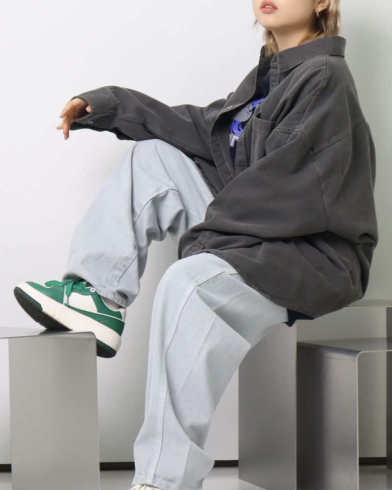 Overfit Pigment Shirt Jacket_2color