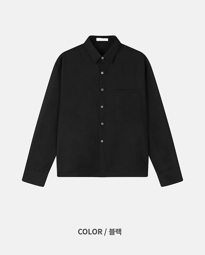Aon Basic Cropped Shirt