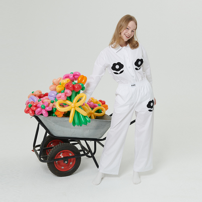 Foli(フォリー)の「(W) Foli Garden PJ Set White(Tops)」