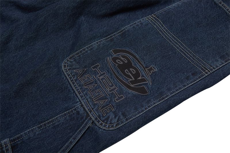 WASHED DENIM PANTS [BLUE]