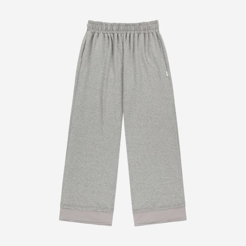 Hotfix Logo Wide Sweatpants / Grey