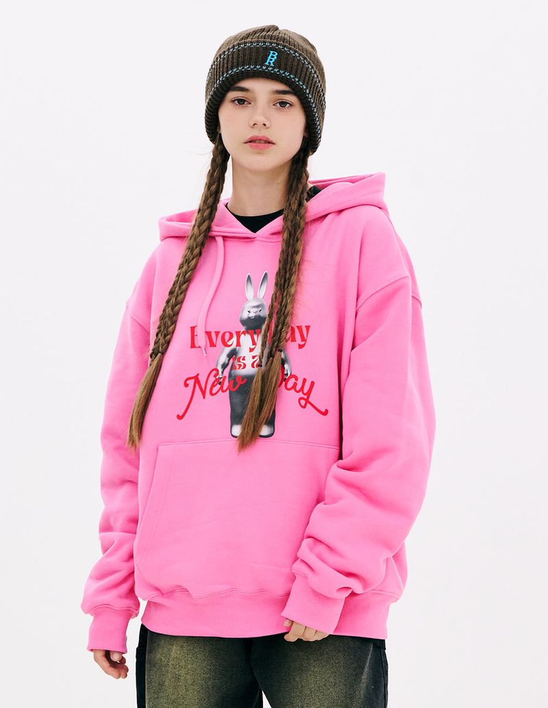3D EVERY DAY RABBIT HOODIE