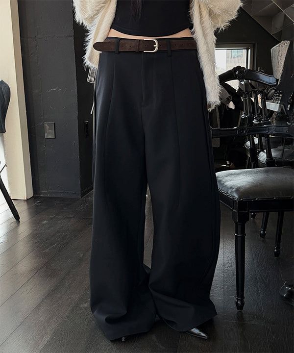 [Unisex] Side point flare slacks(2color)