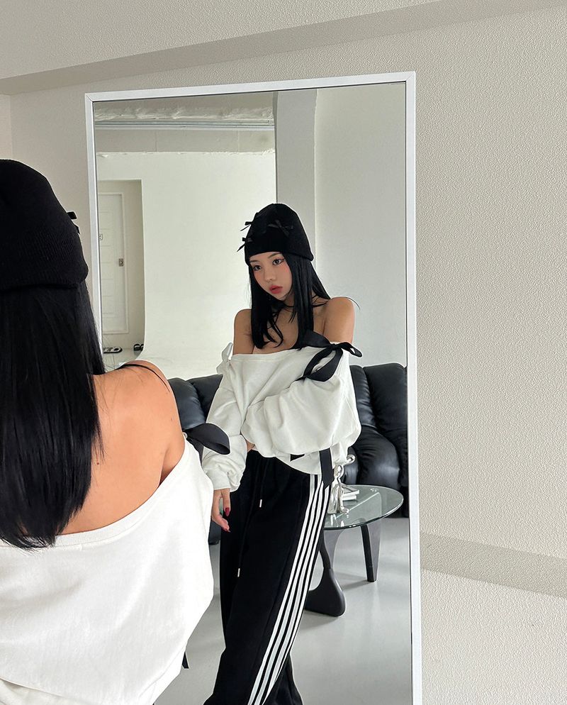 Ribbon beanie
