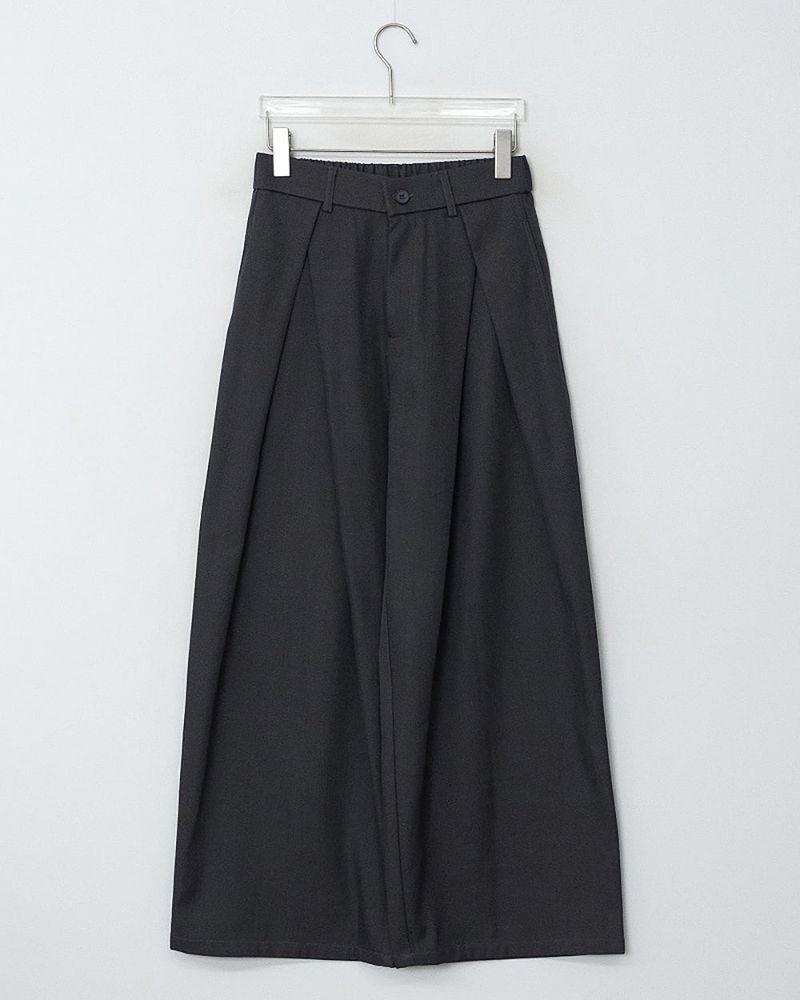 Ian Double-Pleat Wide Slacks