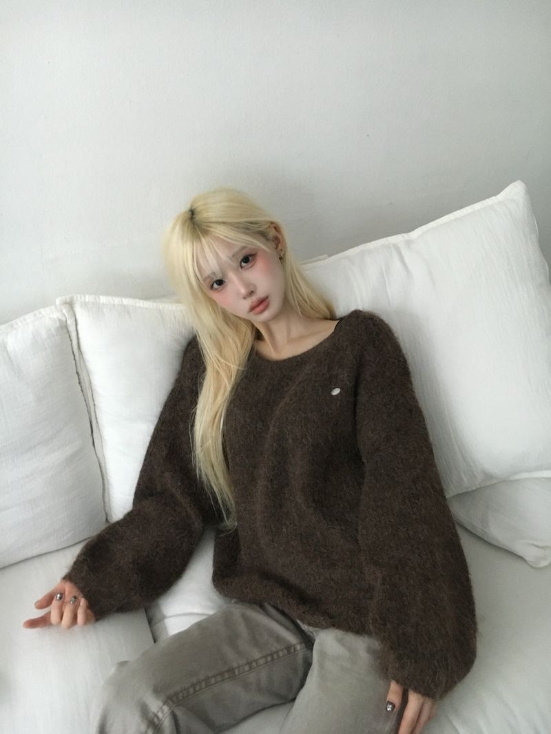 Angora Knit Sweater