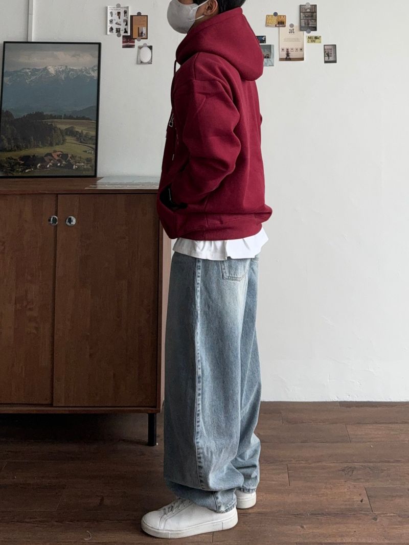 Natural balloon denim pants (3color)