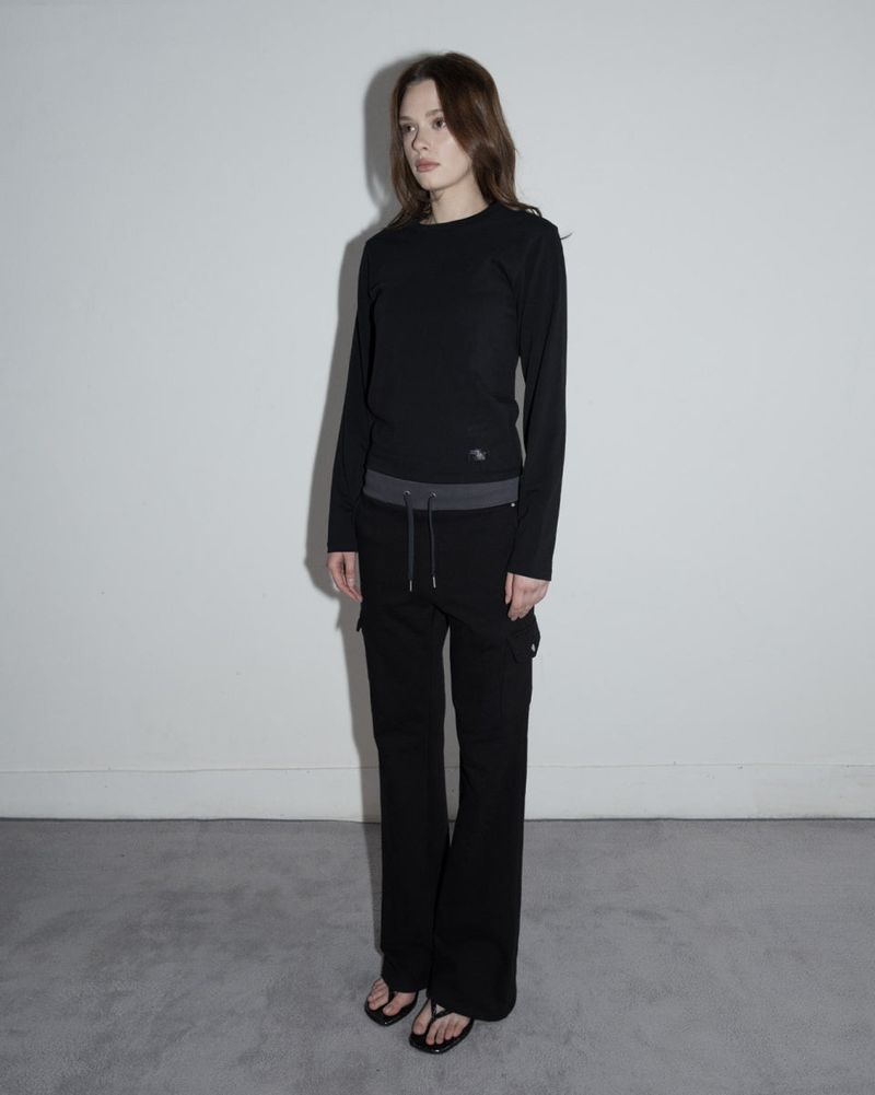 Jagiya Crew Neck Long Sleeve Black