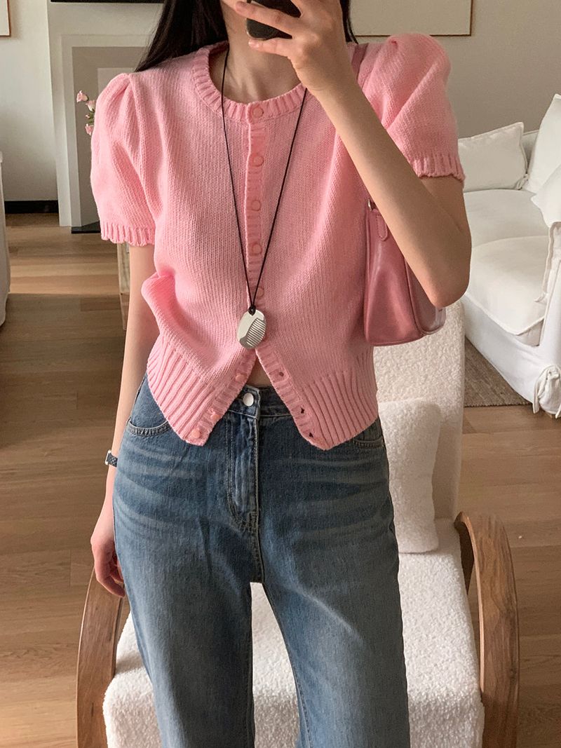 [MADE] Rendez Cashmere Puff Cardigan