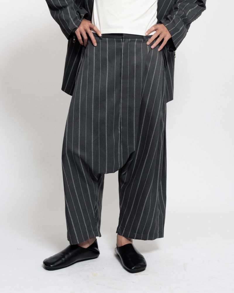DOME TROUSERS - HERRINGBONE