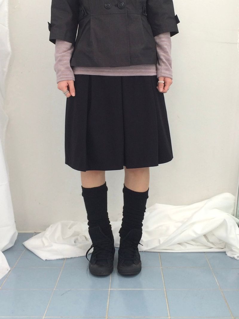 Semi-A-Line Double Button Jacket