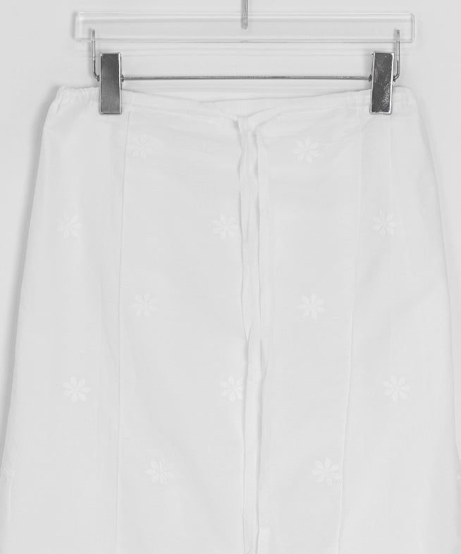 Haska Lace Layered Midi Skirt