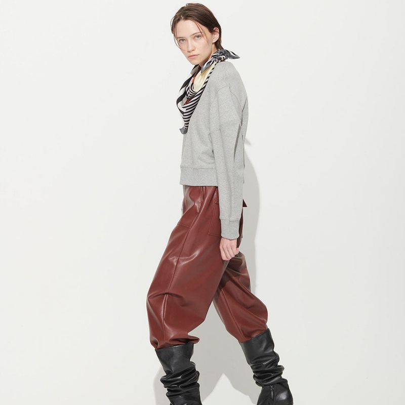 LORIENT LONG SLEEVE SWEATSHIRT, HEATHER GREY