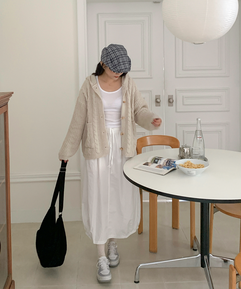 Tteokbokki hoodie cardigan