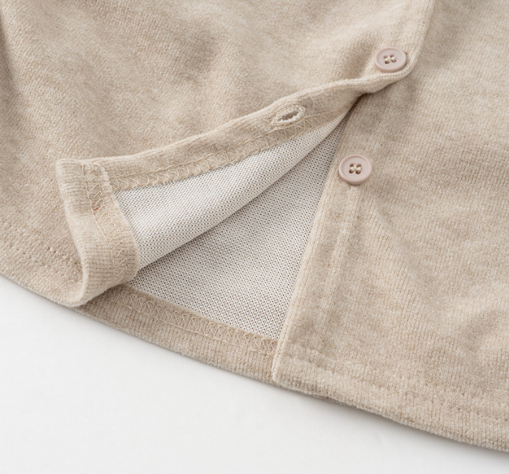 Seru Ribbon Shirring Cardigan