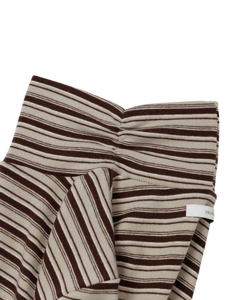 STRIPE TURTLENECK TEE(BROWN)
