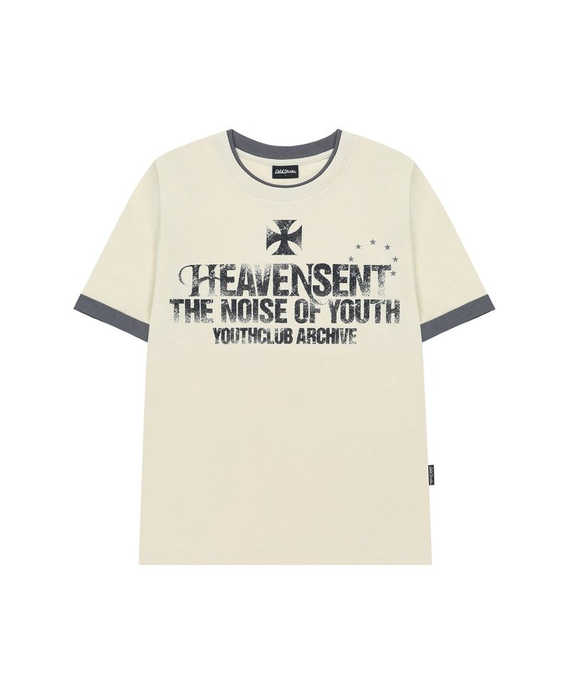 ODDSTUDIO（オッドスタジオ）の「ヘブンセントカラーレイヤードロールアップTシャツ -イエロー（トップス）」