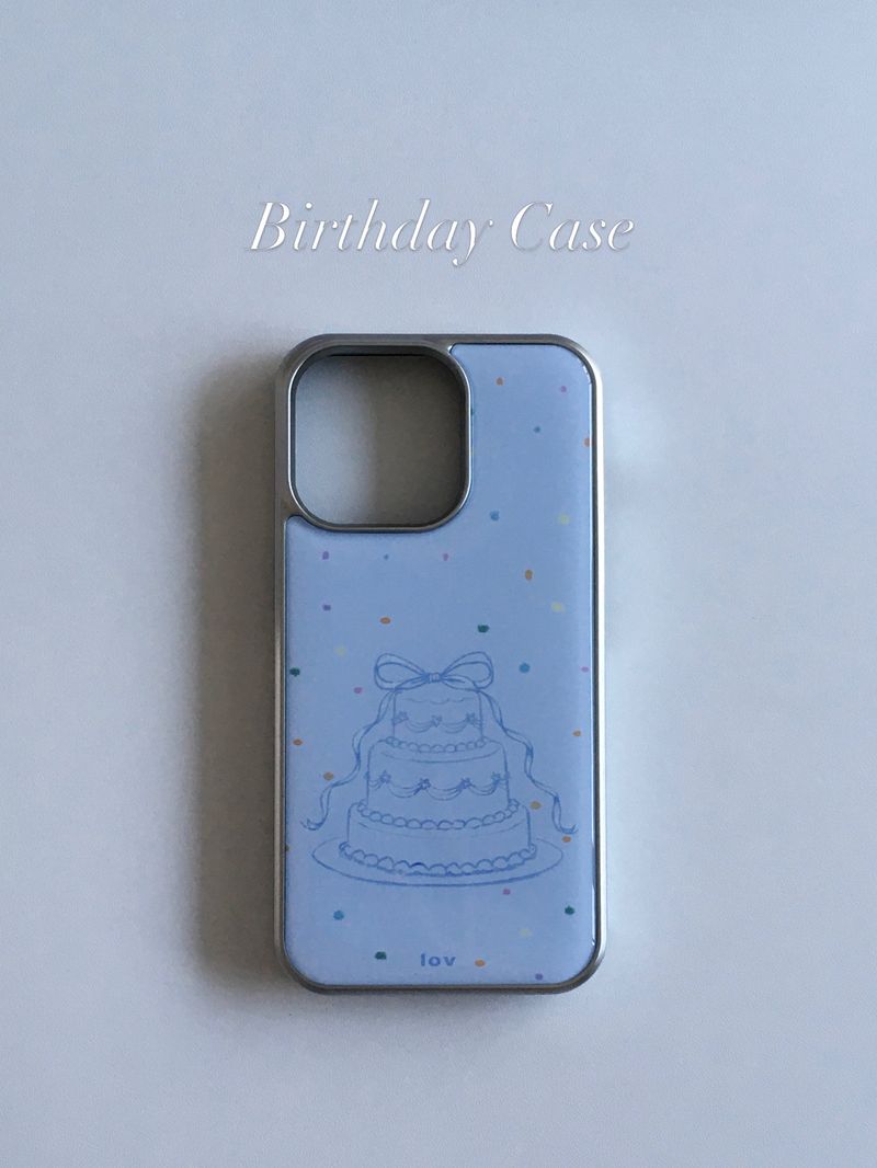 lovinhere（ラビンヒア）の「Birthday Epoxy Silver Case（Smartphone Accessories）」