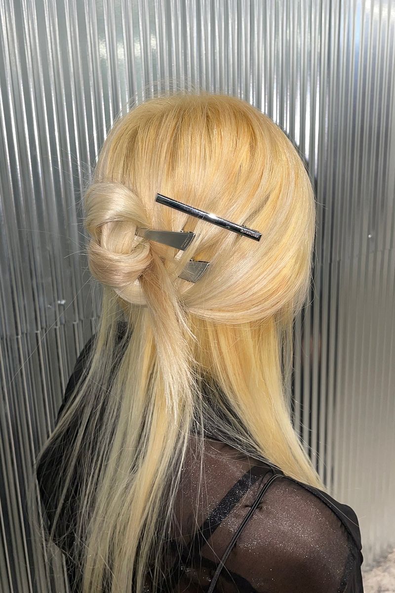 NO.364 [SILVER] HAIR PIN 3set TRIANGLE
