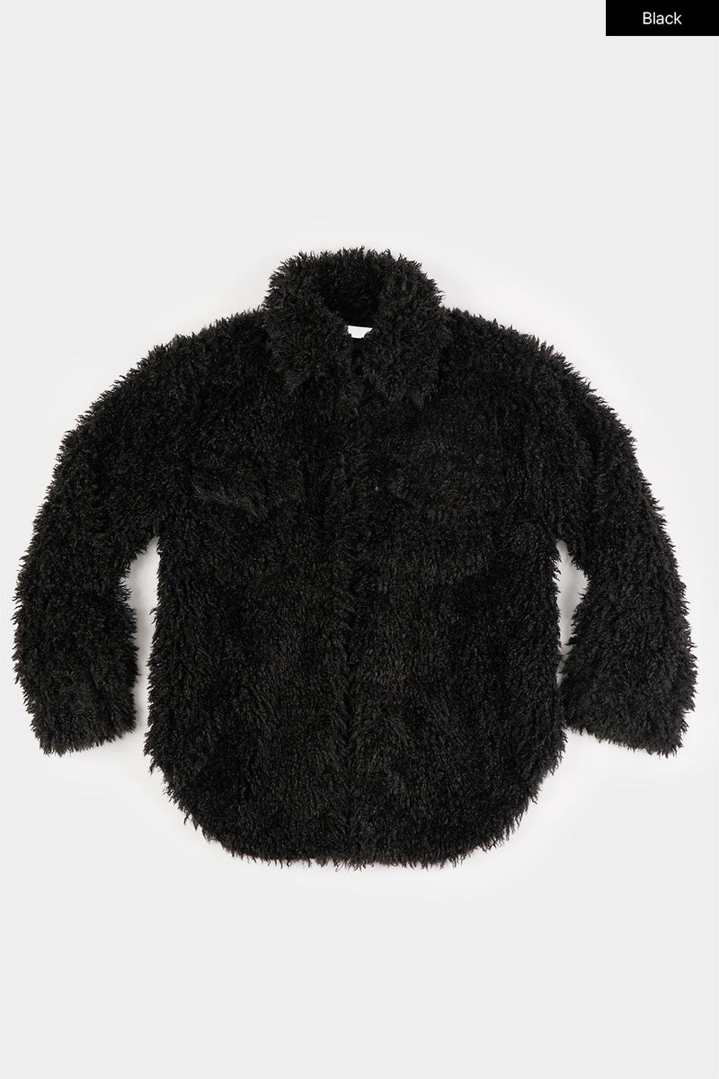 Marie light fur jacket