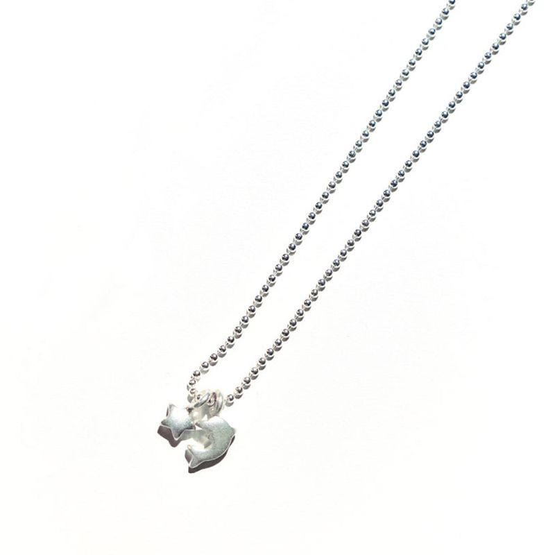 SILVER DOLPHIN COSMOS NECKLACE #127 STAR