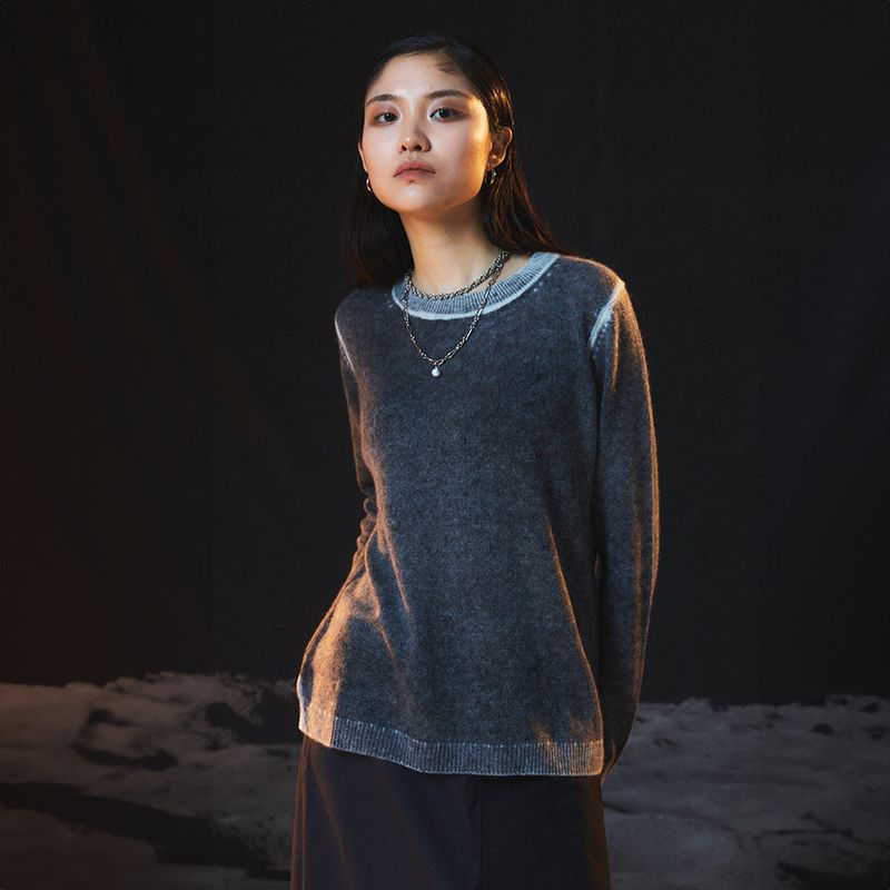 PEOPLEOFTHEWORLD(ピープルオブザワールド)の「Pure Cashmere 100 Luna Pullover(Tops)」