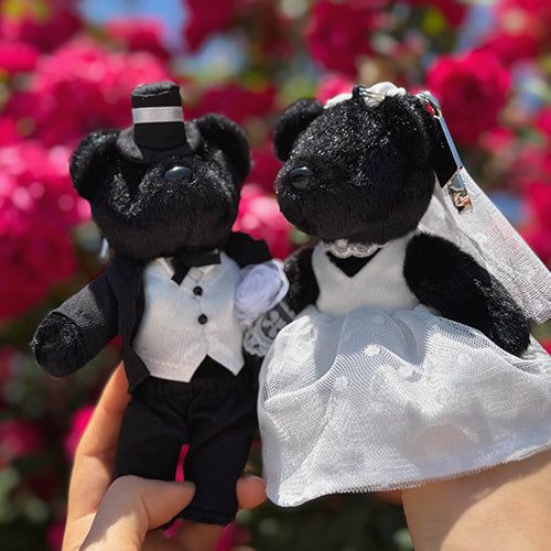 Wedding Couple Keyring Set [BLACK]