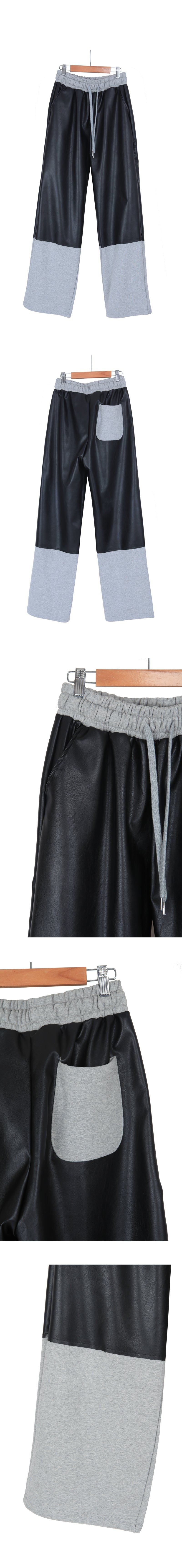 colored leather pants