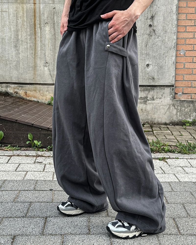 Miju Side Snap Balloon Sweat Pants