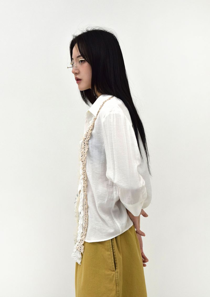 Berry Frill Blouse