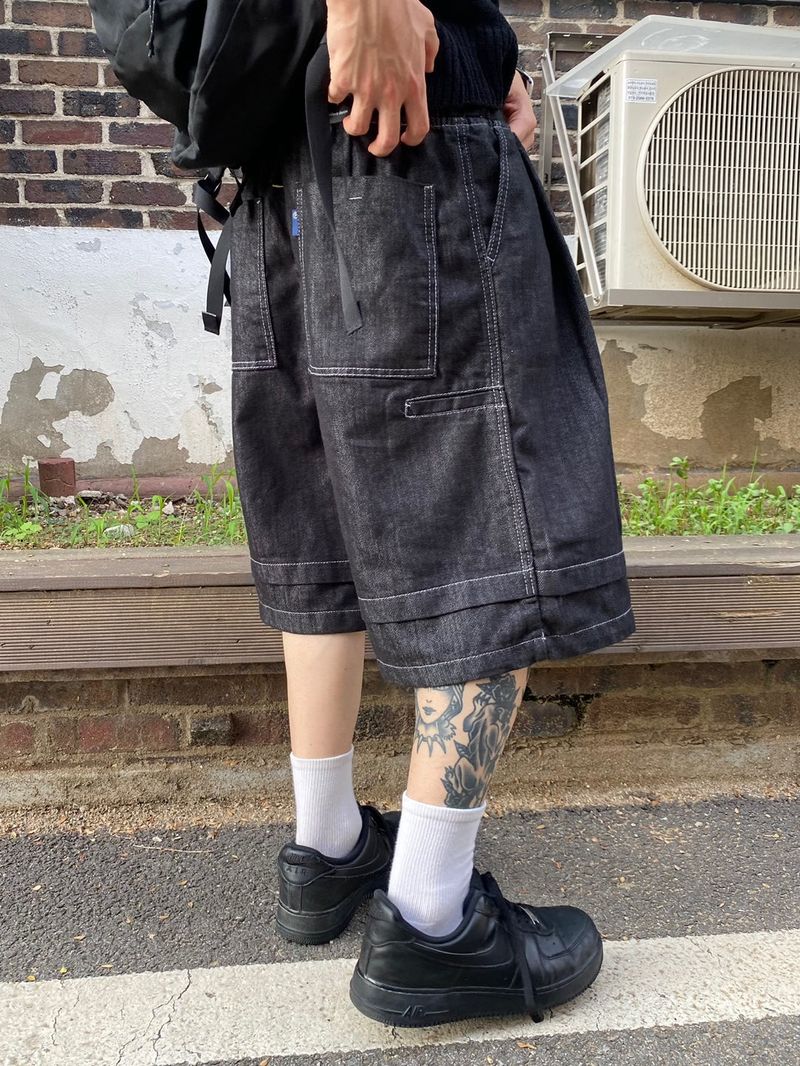 UNAIDUN(アネイダン)の「Layered Stitched Bermuda Pants(Pants)」