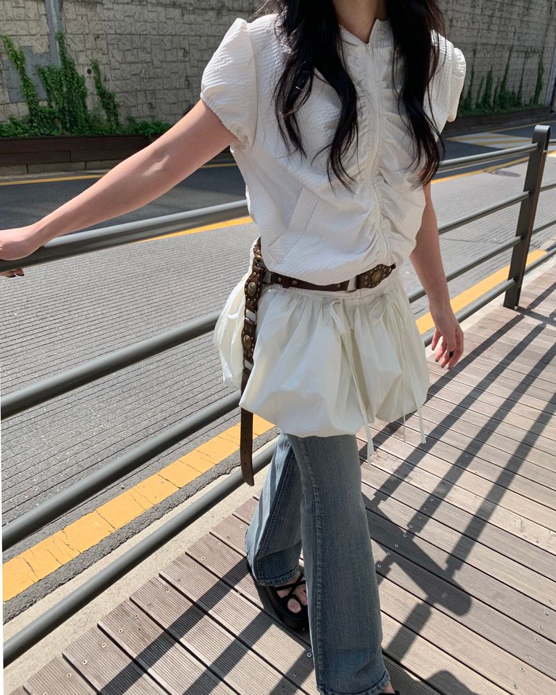 Ballon ribbon skirt