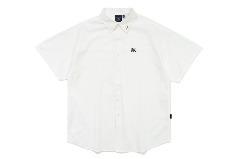 RECENT LOGO HALF SHIRT_WHITE