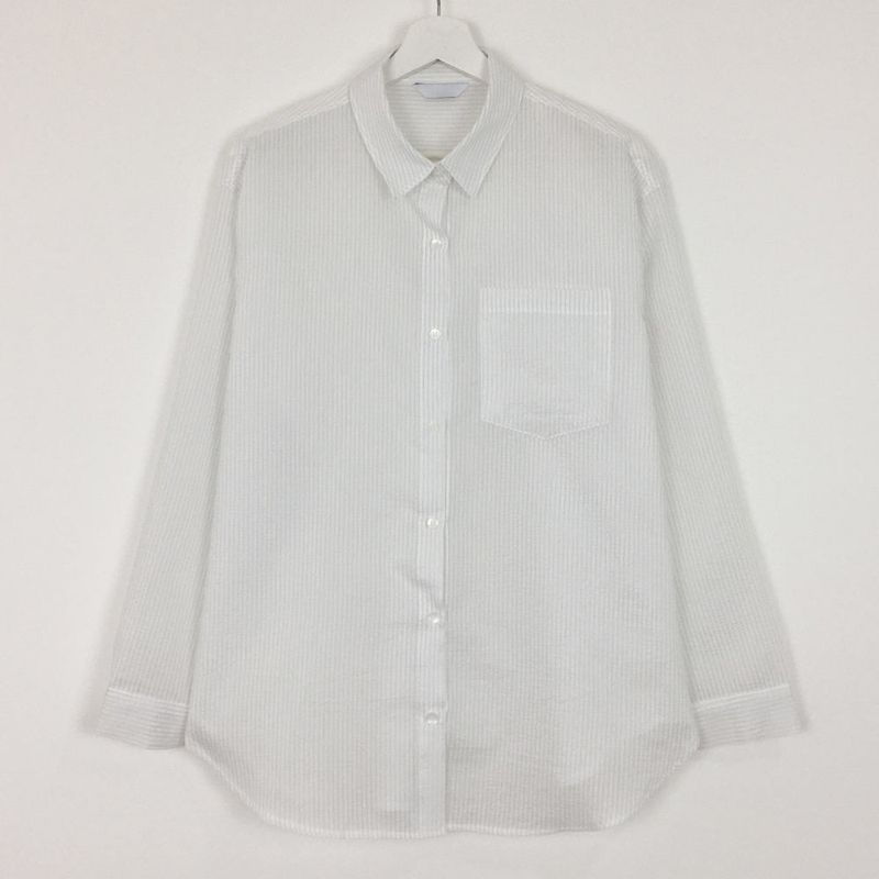Stripe Cotton Shirt (2color)