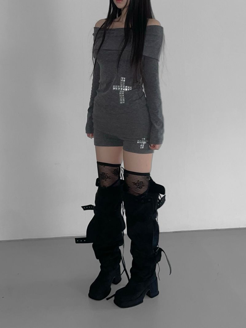 tuebe cross off top(3 color)