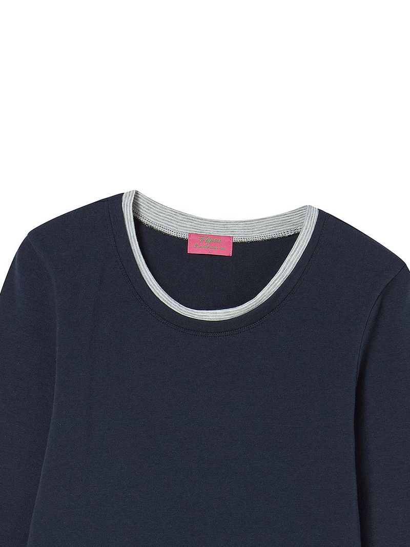 EMBLEM LAYERED L/S NAVY