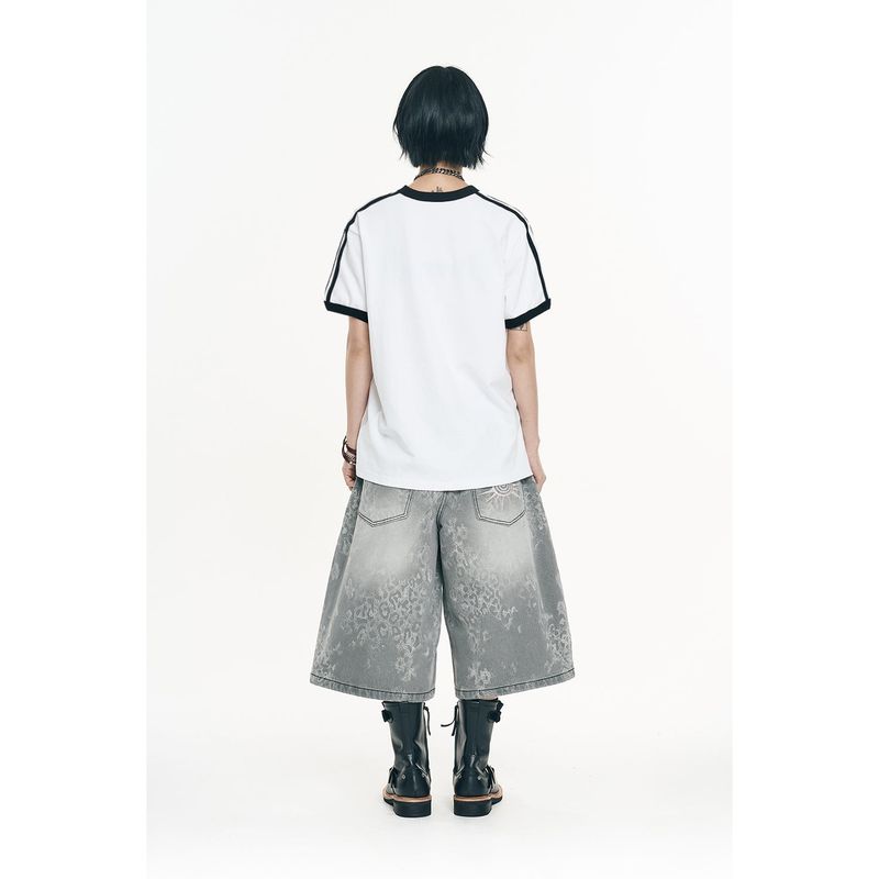 Royal Track Ringer Short Sleeve - White