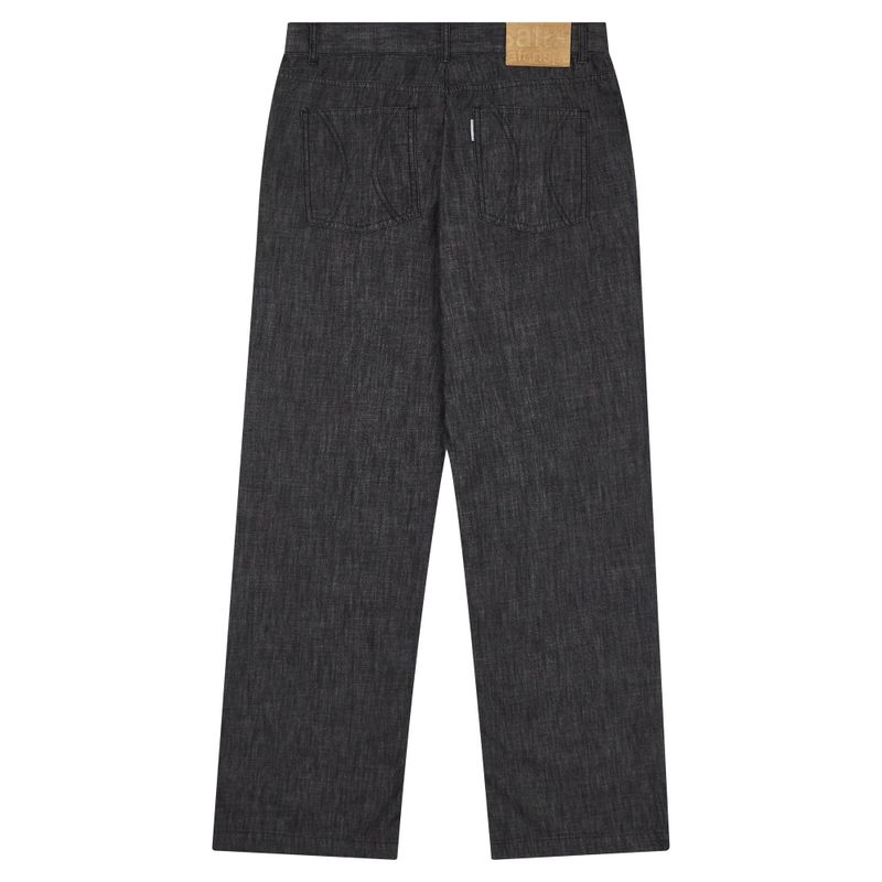 ROUX BASE UNIFORM LIGHT DENIM PANTS (BLACK)