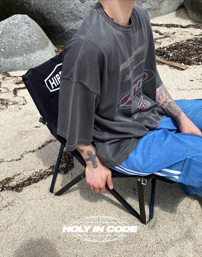 No.0234 pigment racing mesh half T
