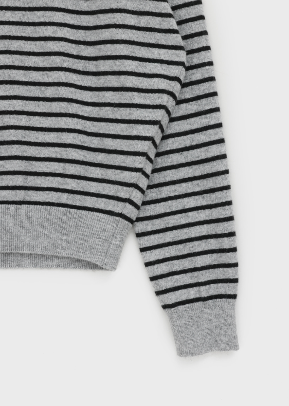 [MADE] Derromell V-neck Stripe Knit