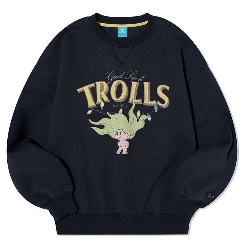 KIRSH（キルシー）の「TROLLS VINTAGE GRAPHIC NAPPING SWEATSHIRT - NAVY（Tops）」