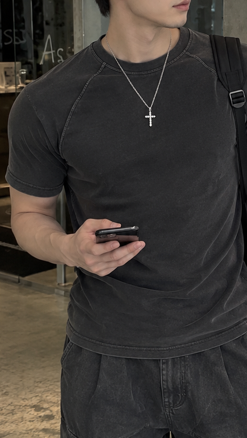 Dion Cross Cubic Necklace