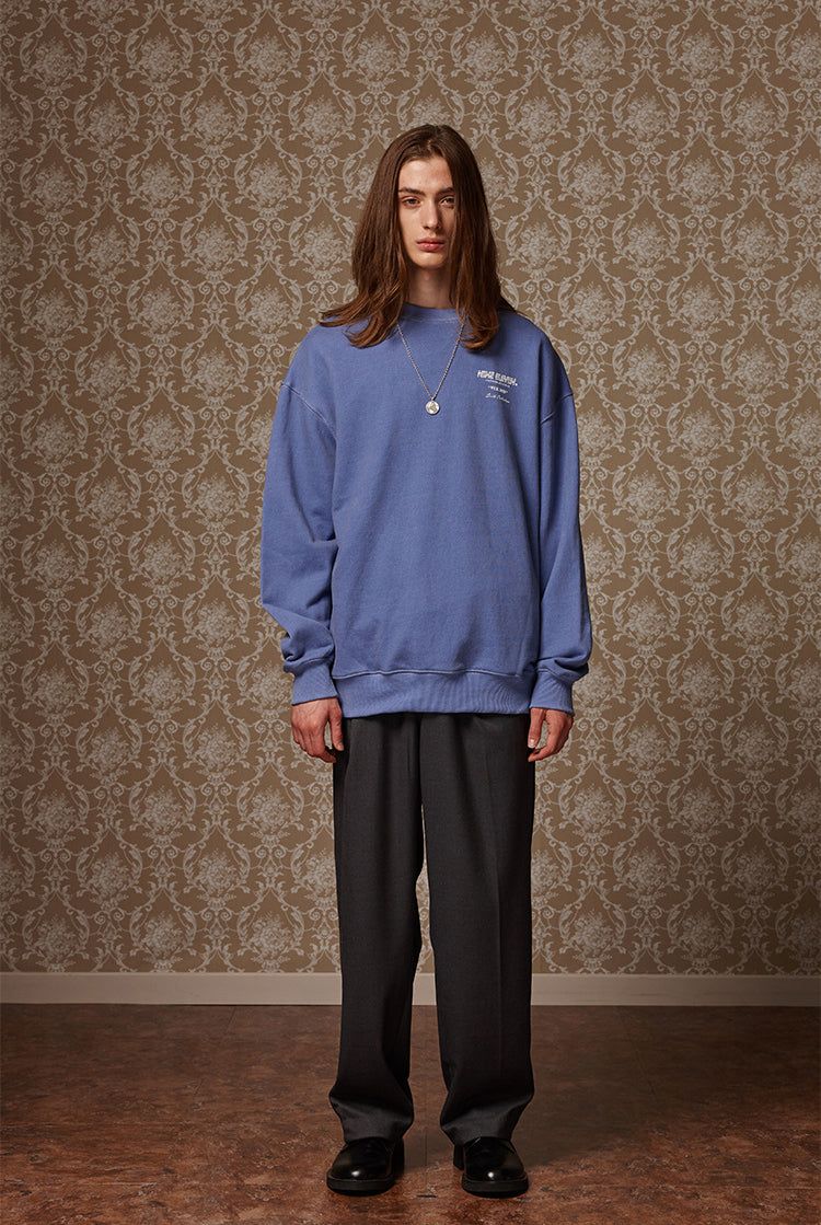 Pigment washed crewneck