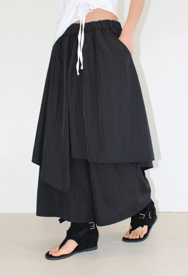 SPLIT LAYERED PANTS