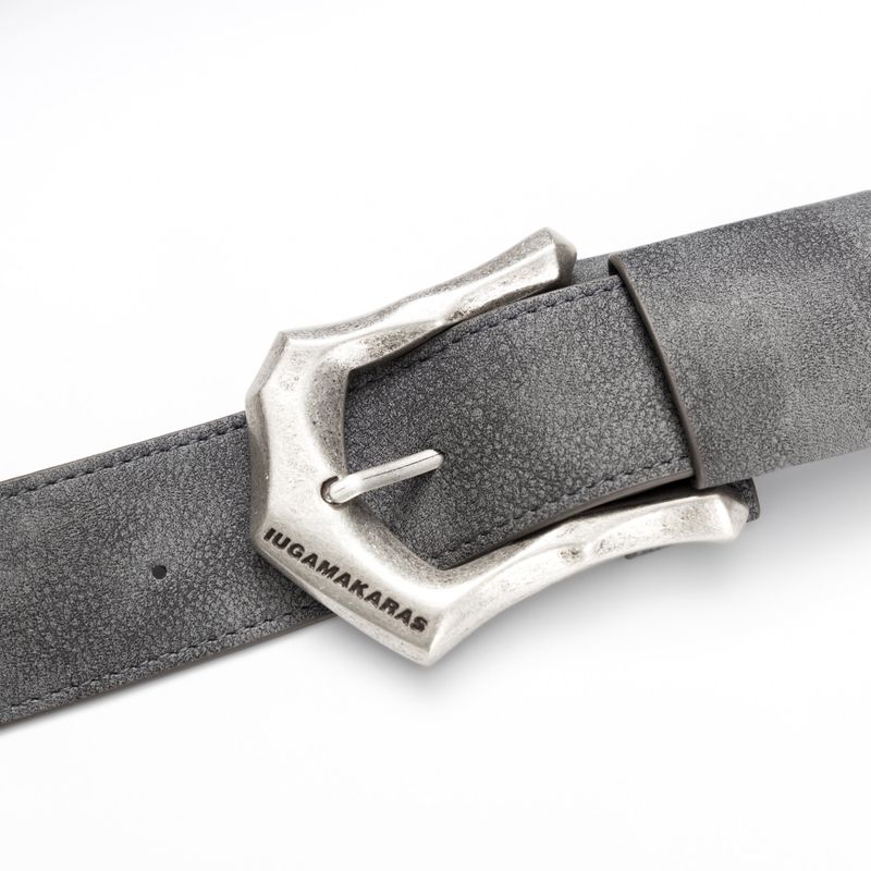 Bumpy Buckle Stone Bag (Gray)