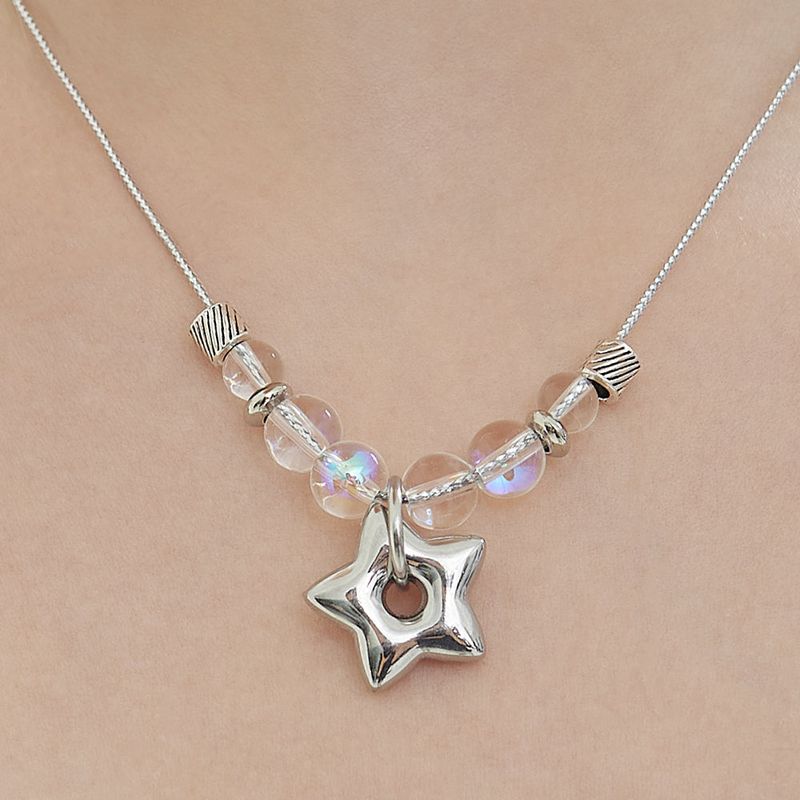 Star Aurora Beads Strap Necklace