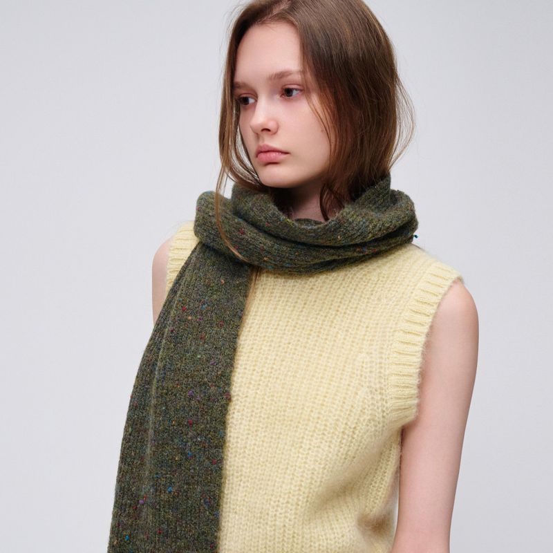 OLIVE muffler_khaki
