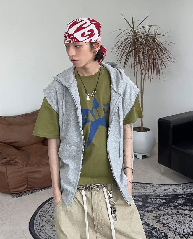 Daydon Hooded Vest Zip-up
