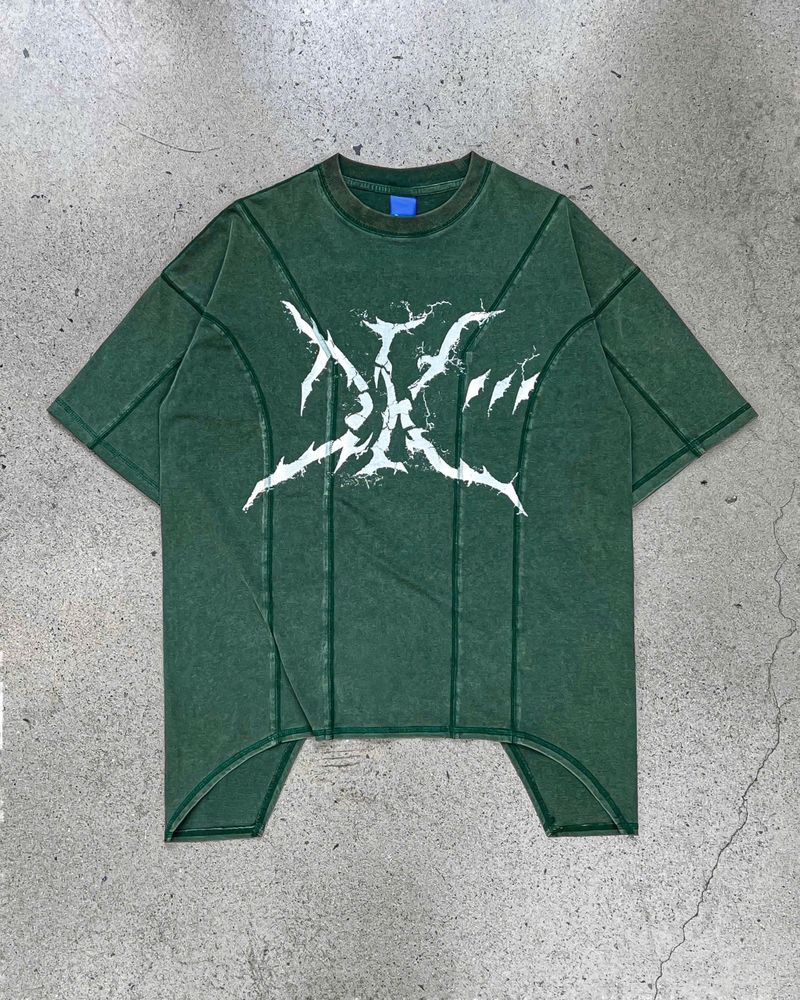 DKILLUMINATE（ディーケーイルミネイト）の「SHADOW PROCESS T-SHIRT (Green)（Tops）」